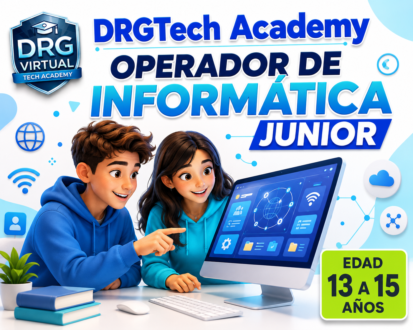 Operador de Informática Junior – Edad: 13 a 15 años.